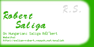 robert saliga business card